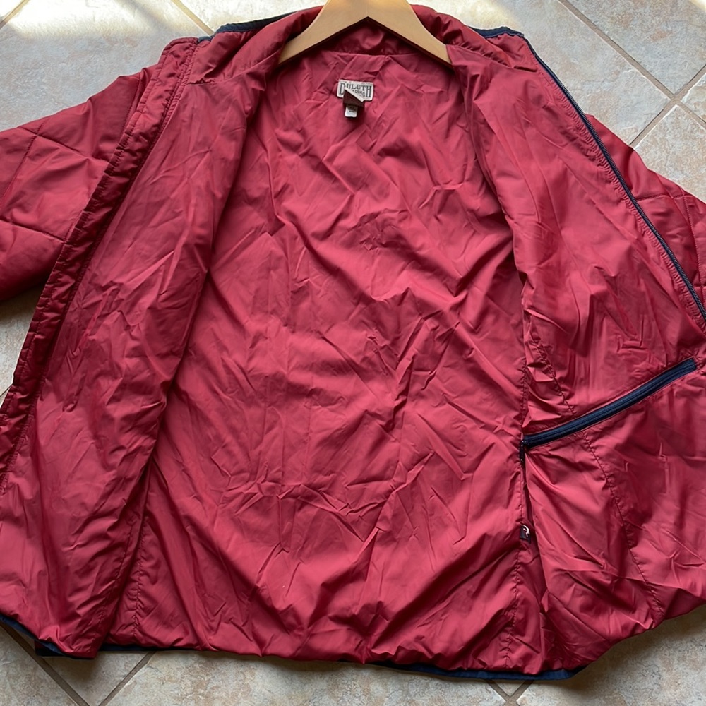Duluth Trading Company lightweight quilted jacket red large woman’s - Picture 9 of 13